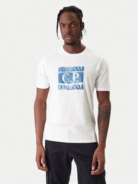 C.P. Company C.P. Company Tričko 20CMTS141A110579W Écru Regular Fit