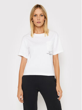 Nike Nike T-shirt Swoosh CZ8911 Blanc Loose Fit