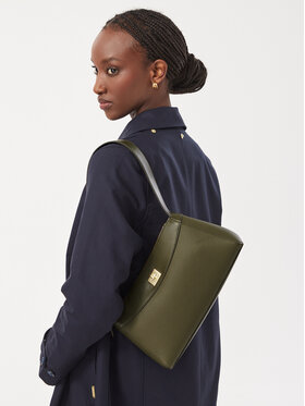 Calvin Klein Calvin Klein Torebka Mix Media Shoulder Bag LV04F3886G Zielony ciemny