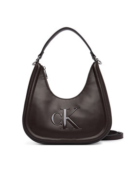 Calvin Klein Calvin Klein Rankinė Bold Ck Small Crescent Bag LV04F3561G Tamsiai ruda