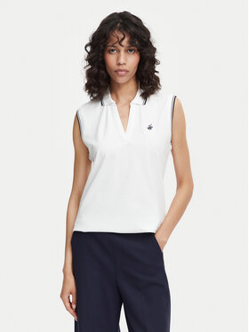 Beverly Hills Polo Club Beverly Hills Polo Club Polo särk P-SS26W-P0022 Valge Regular Fit