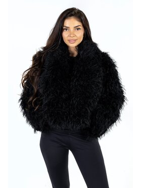 Agatha Studio Agatha Studio Futro A26ZS-FU-K01 Czarny Classic Fit