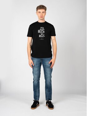 John Richmond John Richmond T-Shirt HMP25030TS Czarny Regular Fit