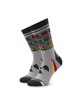 Heel Tread Heel Tread Visoke unisex čarape Time Maachine Siva