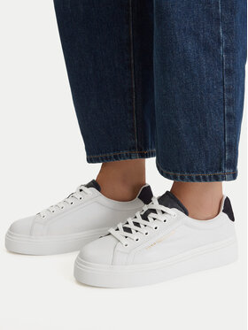 Tommy Hilfiger Tommy Hilfiger Sneakersy Th Feminine Platform Monogram FW0FW09594 Biela