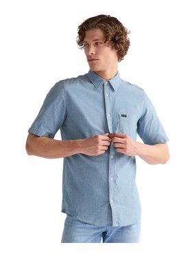 Wrangler Wrangler Koszula 112378075 Niebieski Regular Fit