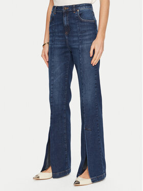 TWINSET TWINSET Traperice 241TP2621 Plava Bootcut Fit