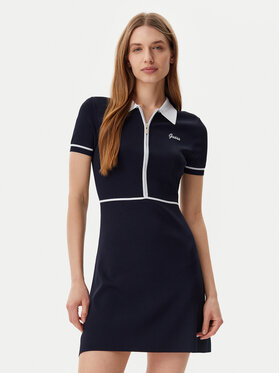 Guess Guess Trikotažinė suknelė V5GK00 Z3D60 Tamsiai mėlyna Regular Fit