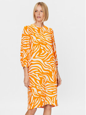 Seidensticker Seidensticker Kleid für den Alltag 60.134783 Orange Regular Fit