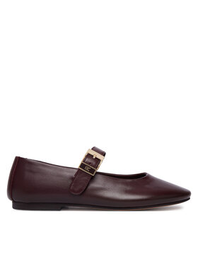 Tommy Hilfiger Tommy Hilfiger Balerini Buckle Leather Ballerina FW0FW09684 Maro