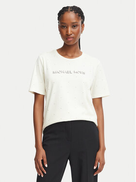 MICHAEL Michael Kors MICHAEL Michael Kors T-Shirt MT6524Y97J Kremowy Regular Fit