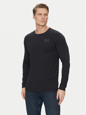 Under Armour Under Armour Longsleeve Ua Sportstyle Left Chest 1329585 Czarny Loose Fit
