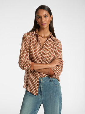 Elena Mirò Elena Mirò Camicia 5164P000228N001 Marrone Regular Fit