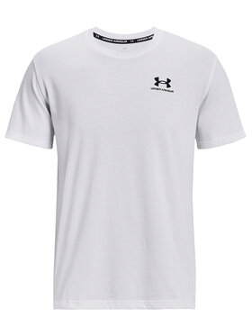 Under Armour T-shirt Ua Logo Emb 1373997 Bijela Relaxed Fit