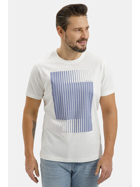 Cross Jeans Cross Jeans T-Shirt 16152-592 Biały Regular Fit