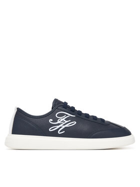 Tommy Hilfiger Tommy Hilfiger Sportcipők Th Icon Court Script Premium FW0FW09604 Sötétkék