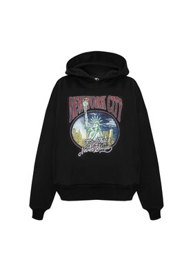 Magda Matyja Magda Matyja Bluza NYC HOODIE Czarny Regular Fit