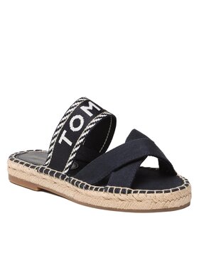 Tommy Hilfiger Tommy Hilfiger Espadrilky Seasonal Webbing Sandal FW0FW07181 Tmavomodrá