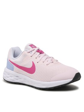 Nike Nike Boty Revolution 6 Nn (GS) DD1096 600 Růžová