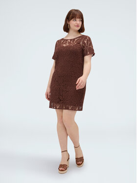 Fiorella Rubino Fiorella Rubino Sukienka codzienna 7034T001798N022 Brązowy A-Line Fit