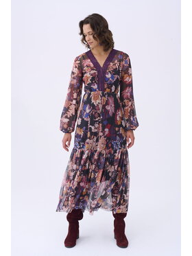 blue shadow blue shadow Sukienka Impresja BS Kolorowy Standard Fit