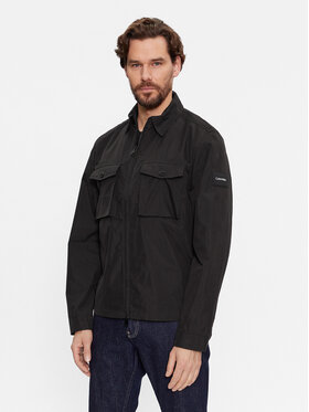 Calvin Klein Calvin Klein Преходно яке Light Shirt Jacket K10K107136 Черен Regular Fit