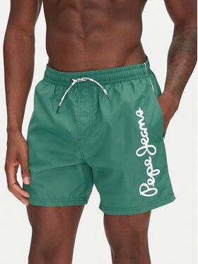 Pepe Jeans Pepe Jeans Pantaloncini da bagno Logo PMB10419 Verde Regular Fit