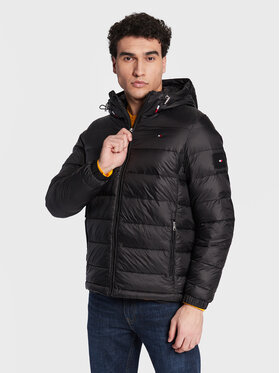 Tommy Hilfiger Tommy Hilfiger Pehelykabát Quilted MW0MW29007 Fekete Regular Fit