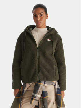 Hunter Hunter Fleecejacke Bonelle HARW0053242 Grün Relaxed Fit