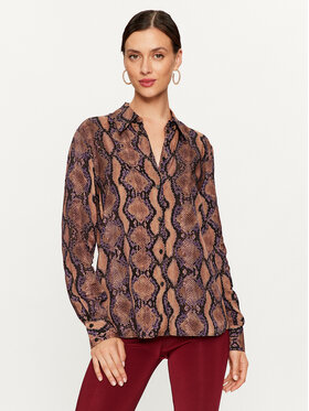Pinko Pinko Košile Smorzare 100121 A19A Hnědá Regular Fit
