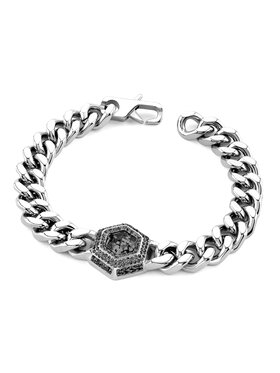 Guess Guess Bransoletka JUMB06007JW-ST Srebrny