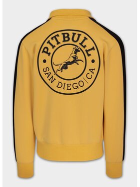 PITBULL PITBULL Bluza męska rozpinana Oldschool SAN DIEGO CA M Żółty Regular Fit