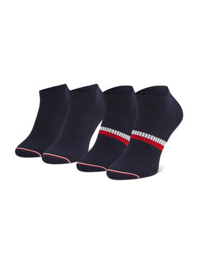 Tommy Hilfiger Tommy Hilfiger Комплект 2 чифта къси чорапи мъжки 100002659 Тъмносин