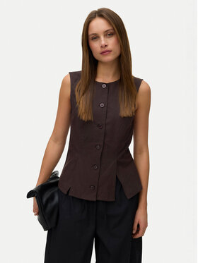 Vero Moda Vero Moda Kamizelka Selma 10345675 Brązowy Regular Fit