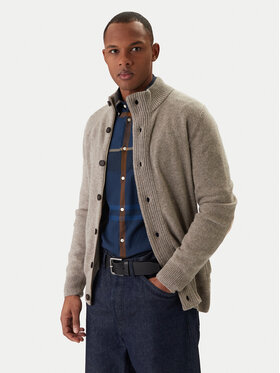 Barbour Barbour Kardigan Patch Zip Thru MKN0731ST16 Beżowy Regular Fit