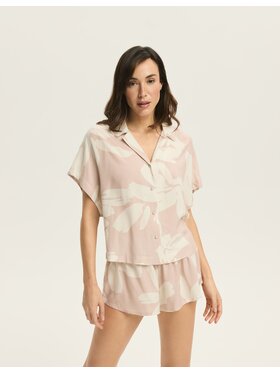 Esotiq Esotiq Piżama 43357 Różowy Regular Fit