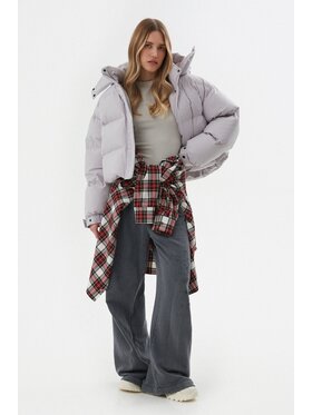 Estro Estro Μπουφάν πουπουλένιο ER00114589 Γκρι Oversize