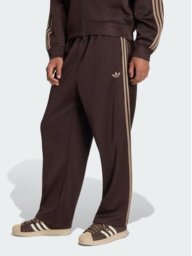 adidas adidas Spodnie materiałowe 159018 Brązowy Loose Fit