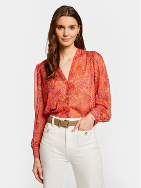 Morgan Morgan Camicia 241-COMIX.F Arancione Loose Fit
