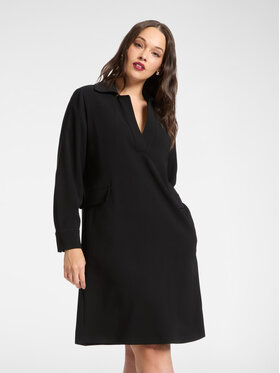 Elena Mirò Elena Mirò Vestito chemisier 7445P000250N033 Nero Regular Fit
