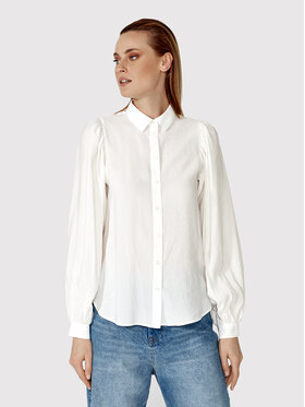 Simple Simple Риза KOD002 Бял Regular Fit