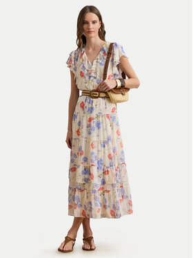 LAUREN RALPH LAUREN LAUREN RALPH LAUREN Letné šaty 200P08686001 Krémová Regular Fit