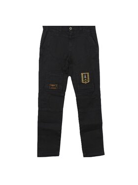 Aeronautica Militare Aeronautica Militare Pantaloni di tessuto Anti-G Nero Regular Fit