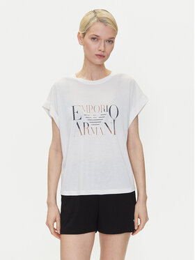 Emporio Armani Emporio Armani T-Shirt EW000616 AF12187 U1131 Bílá Loose Fit