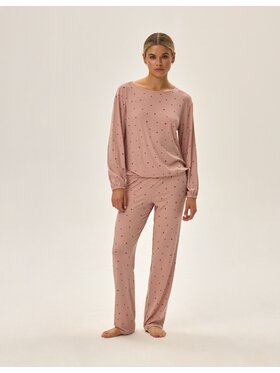 Esotiq Esotiq Piżama 42059 Różowy Regular Fit