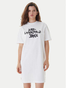 Karl Lagerfeld Jeans Karl Lagerfeld Jeans Повсякденна сукня B1W13043 Білий Regular Fit