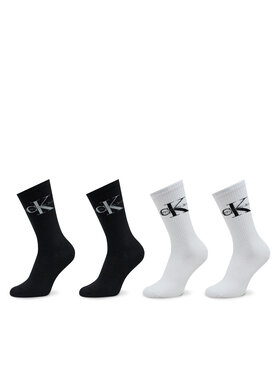 Calvin Klein Jeans Calvin Klein Jeans Lot de 4 paires de chaussettes hautes homme 701224125 Blanc