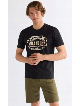 Wrangler Wrangler T-Shirt 112378453 Czarny Oversize