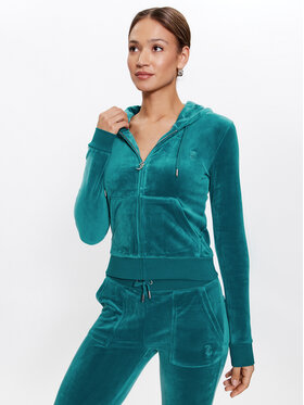 Juicy Couture Juicy Couture Суитшърт Robertson JCAP176 Зелен Regular Fit