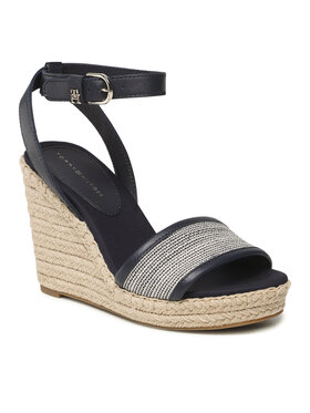 Tommy Hilfiger Tommy Hilfiger Espadrilles Th Woven High Wedge FW0FW07344 Sötétkék